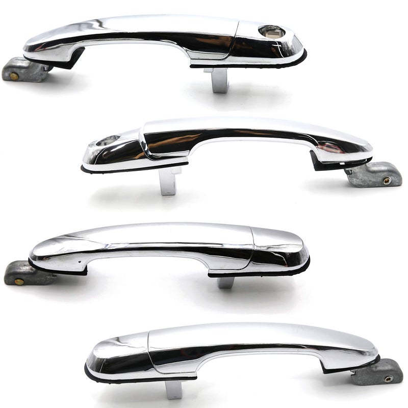Otois 4Pcs 1Set Chrome Front Rear Left Right Exterior Chrome Door Handle for Hyundai Tucson 2005 2009 - Image 1